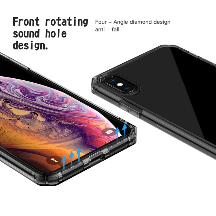 For iPhone X / XS Shockproof Octagonal Airbag Sound Conversion Hole Design TPU Case