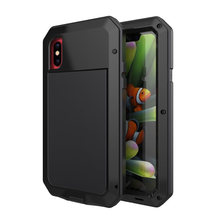 For iPhone X Metal Shockproof Waterproof Protective Case