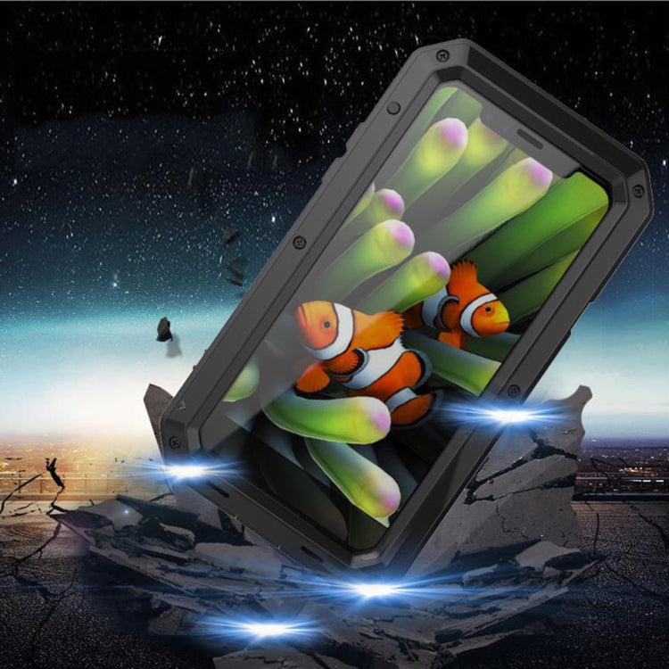 For iPhone X Metal Shockproof Waterproof Protective Case