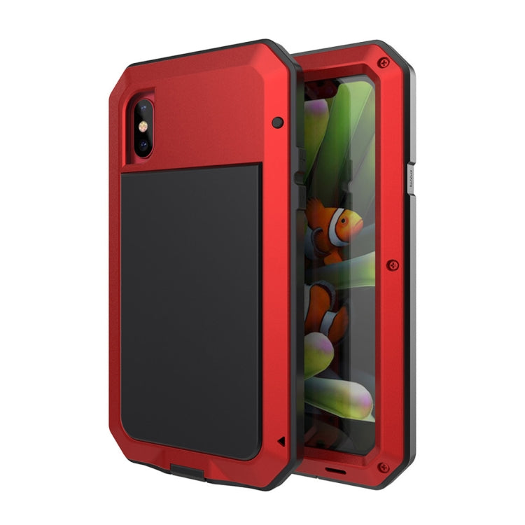 For iPhone X Metal Shockproof Waterproof Protective Case