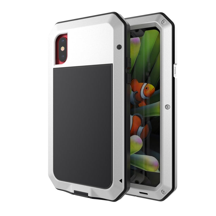 For iPhone X Metal Shockproof Waterproof Protective Case