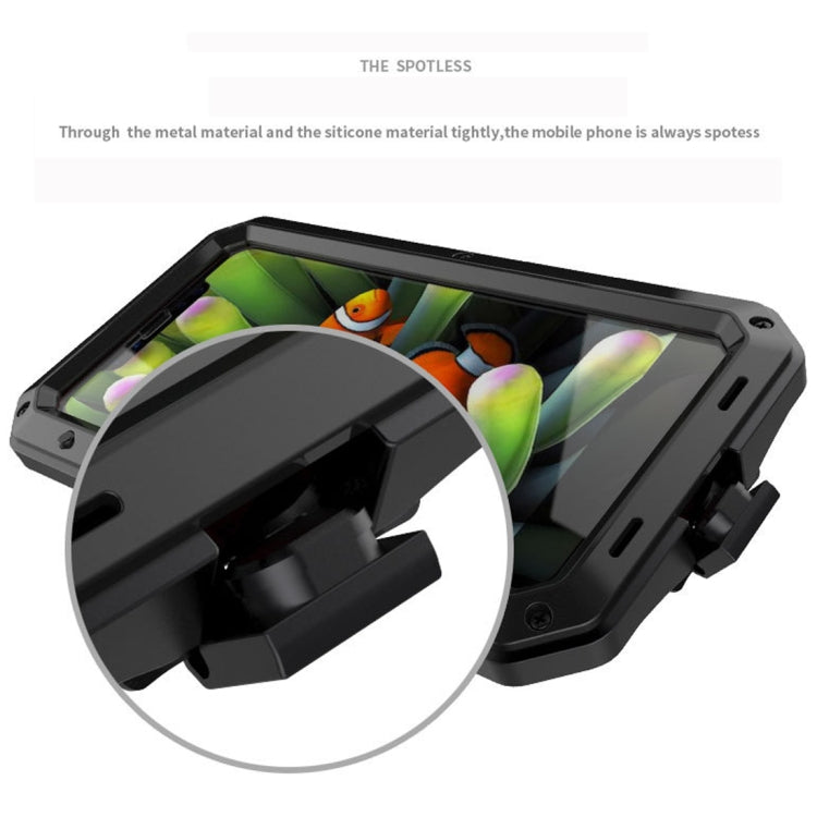 For iPhone X Metal Shockproof Waterproof Protective Case
