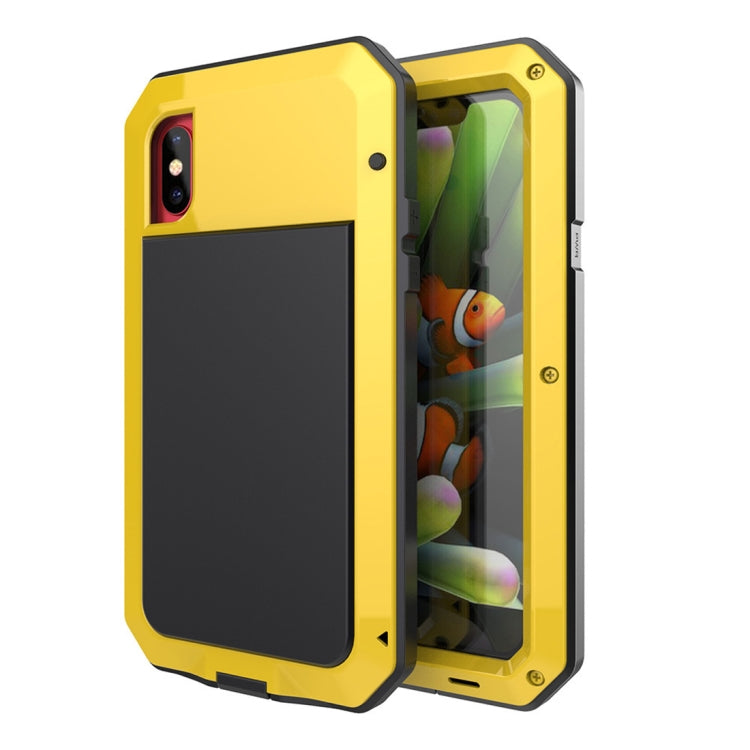 For iPhone X Metal Shockproof Waterproof Protective Case