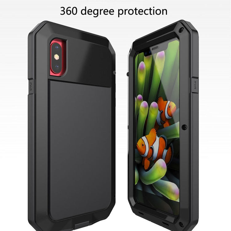 For iPhone X Metal Shockproof Waterproof Protective Case