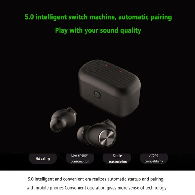 L18 Wireless Bluetooth 5.0 TWS Stereo Earphone with Charging Box, For iPhone, Galaxy, Huawei, Xiaomi, HTC and Other Smartphones