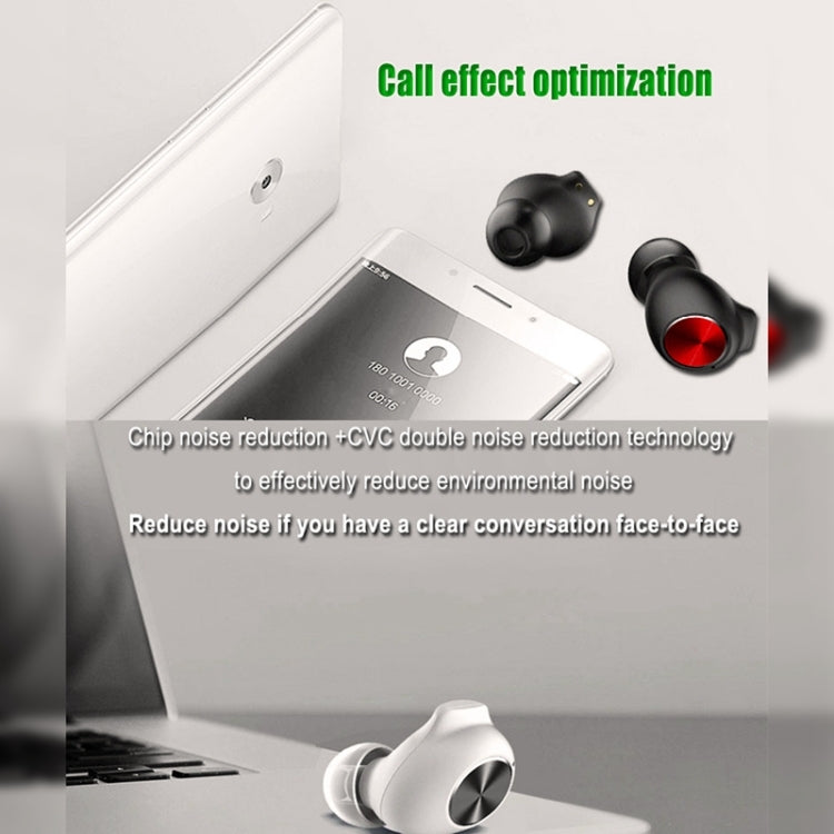 L18 Wireless Bluetooth 5.0 TWS Stereo Earphone with Charging Box, For iPhone, Galaxy, Huawei, Xiaomi, HTC and Other Smartphones