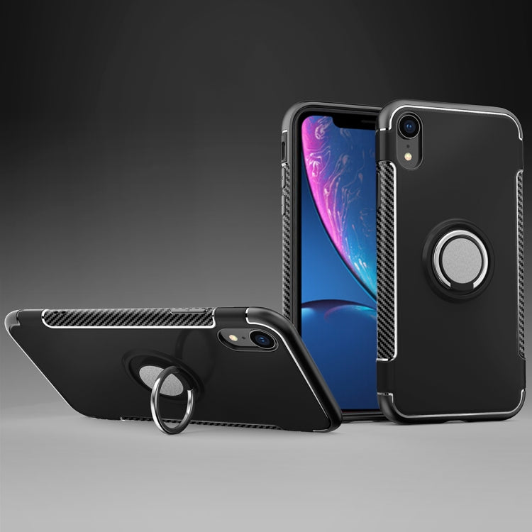 For iPhone XR Magnetic 360 Degrees Rotation Ring Armor Protective Case