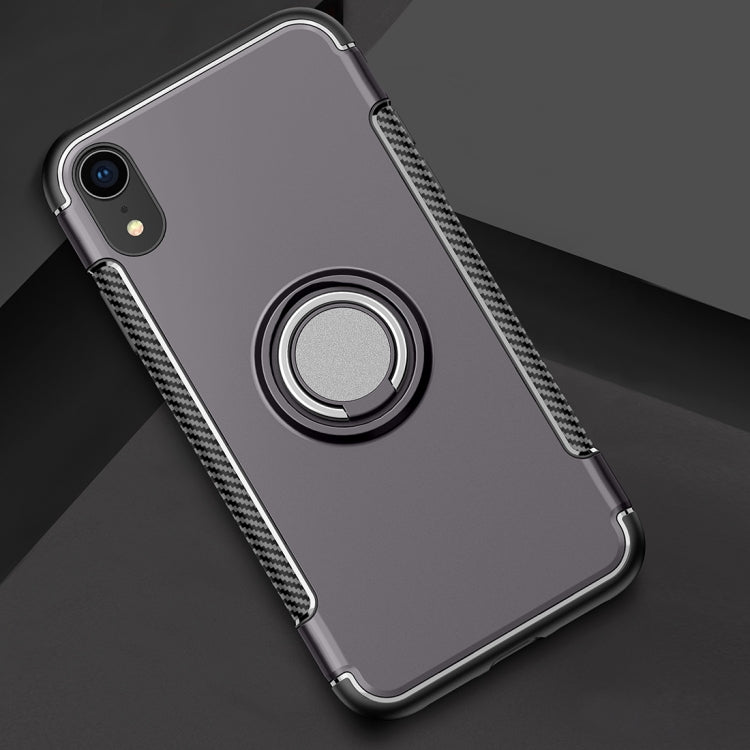 For iPhone XR Magnetic 360 Degrees Rotation Ring Armor Protective Case