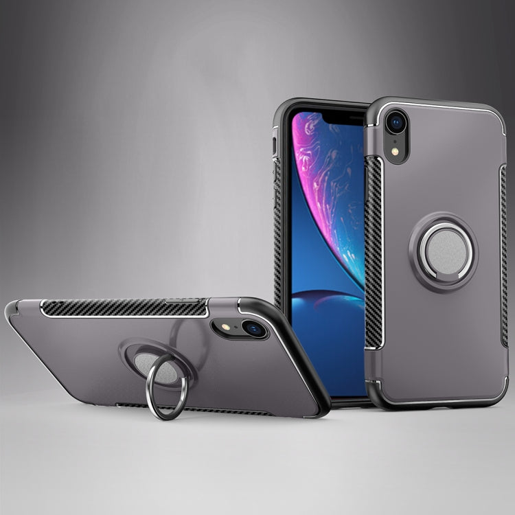 For iPhone XR Magnetic 360 Degrees Rotation Ring Armor Protective Case