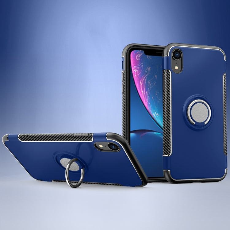For iPhone XR Magnetic 360 Degrees Rotation Ring Armor Protective Case