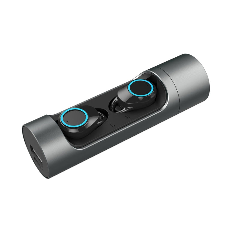 TWS-X8 IPX7 Waterproof Wireless Bluetooth 5.0 Stereo Earphone with 1000mAh Charging Bin, For iPhone, Galaxy, Huawei, Xiaomi, HTC and Other Smartphones