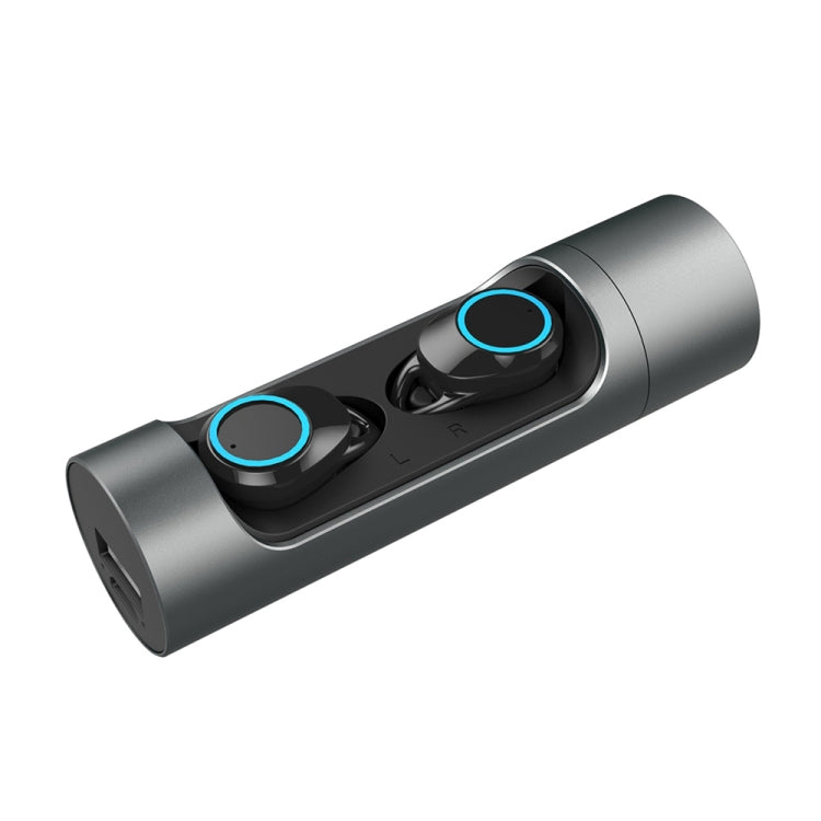 TWS-X8 IPX7 Waterproof Wireless Bluetooth 5.0 Stereo Earphone with 1000mAh Charging Bin, For iPhone, Galaxy, Huawei, Xiaomi, HTC and Other Smartphones