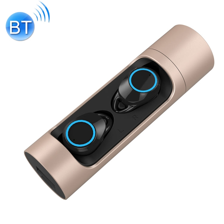 TWS-X8 IPX7 Waterproof Wireless Bluetooth 5.0 Stereo Earphone with 1000mAh Charging Bin, For iPhone, Galaxy, Huawei, Xiaomi, HTC and Other Smartphones
