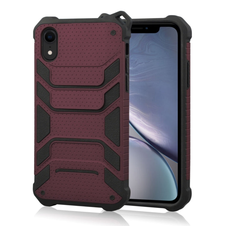 For iPhone XR Shockproof PC + TPU Spider-Man Armor Protective Case