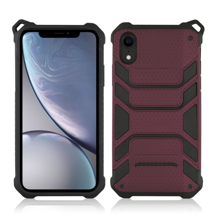 For iPhone XR Shockproof PC + TPU Spider-Man Armor Protective Case