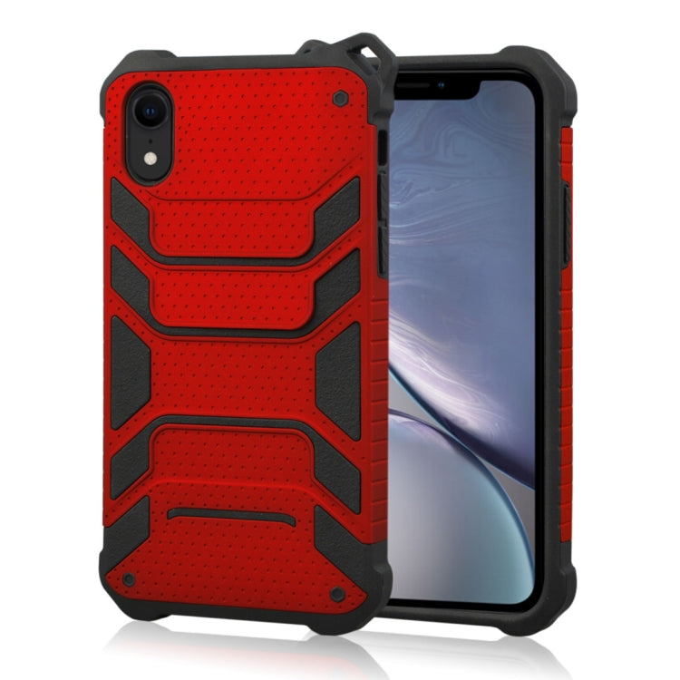For iPhone XR Shockproof PC + TPU Spider-Man Armor Protective Case