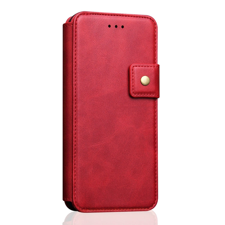 For iPhone X / XS Cowhide Texture Magnetic Absorption Detachable Horizontal Flip Leather Case with Holder & Card Slots & Wallet