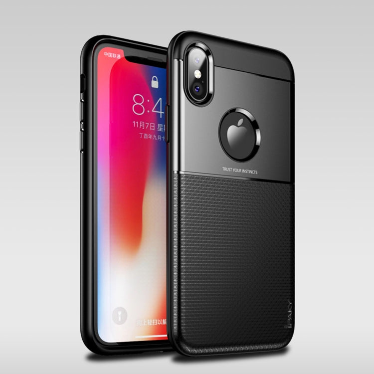 For iPhone X / XS Droppoof TPU + PC Protective Case(Black)
