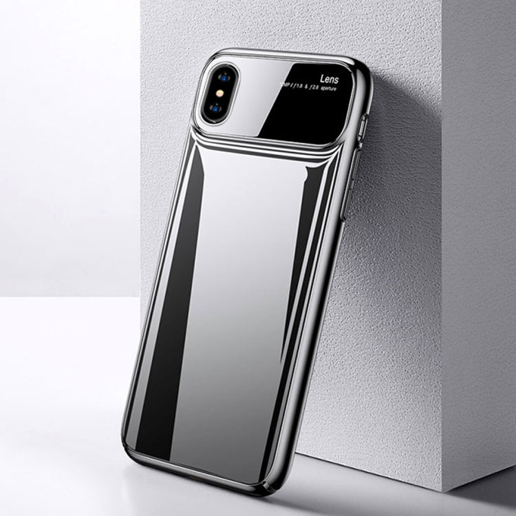 For iPhone X / XS TOTUDESIGN Magic Mirror Series Shockproof PC + Glass Protective Case