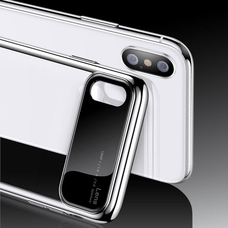 For iPhone X / XS TOTUDESIGN Magic Mirror Series Shockproof PC + Glass Protective Case