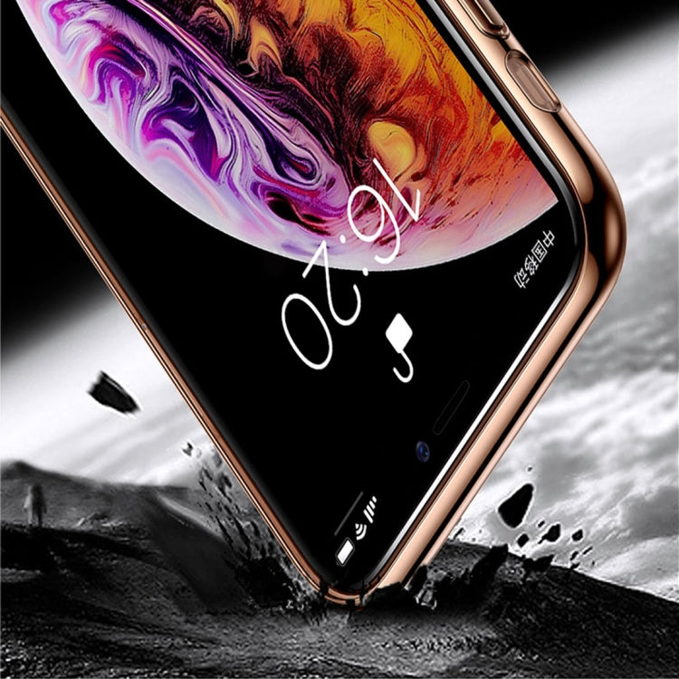For iPhone X / XS TOTUDESIGN Magic Mirror Series Shockproof PC + Glass Protective Case