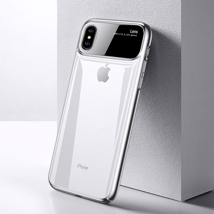 For iPhone X / XS TOTUDESIGN Magic Mirror Series Shockproof PC + Glass Protective Case