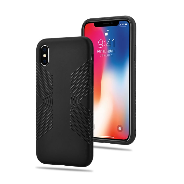 For iPhone X / XS Solid Color Anti-slip Shockproof TPU Case