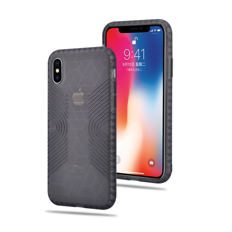 For iPhone X / XS Solid Color Anti-slip Shockproof TPU Case