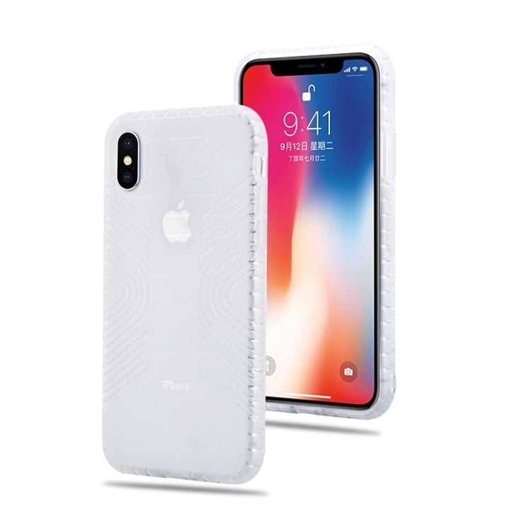 For iPhone X / XS Solid Color Anti-slip Shockproof TPU Case