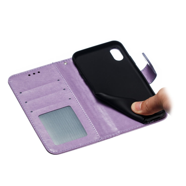 For iPhone X / XS Mandala Embossing Pattern Horizontal Flip Leather Case with Holder & Card Slots & Wallet & Photo Frame