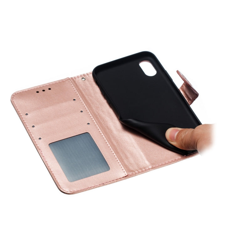 For iPhone X / XS Mandala Embossing Pattern Horizontal Flip Leather Case with Holder & Card Slots & Wallet & Photo Frame