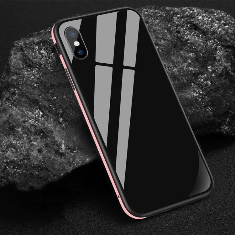 For iPhone XS SULADA Shockproof Aviation Aluminum Metal Frame + Nano Glass + TPU Case