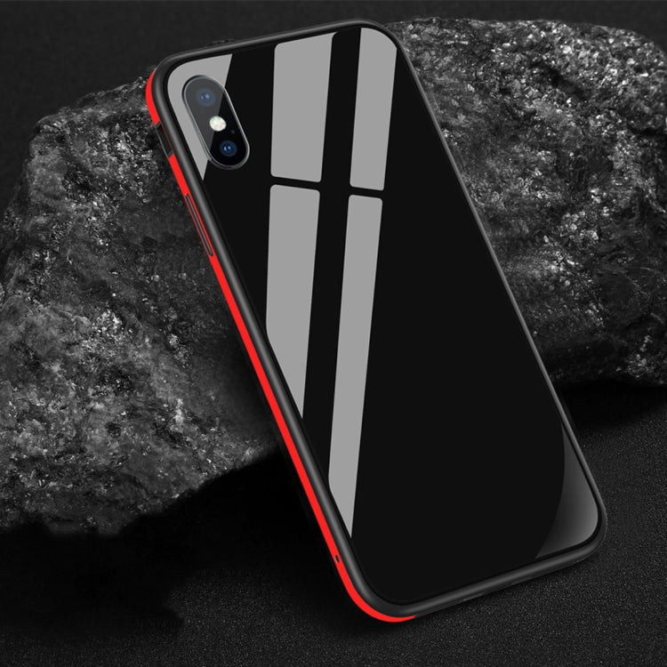 For iPhone XS SULADA Shockproof Aviation Aluminum Metal Frame + Nano Glass + TPU Case