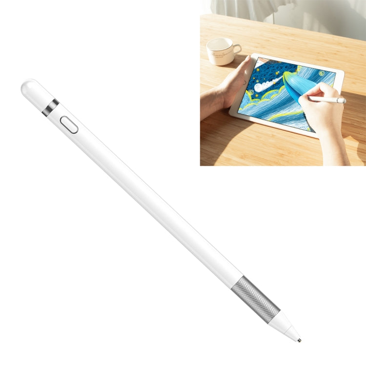 ROCK B01 Active Capacitive Pen Stylus Pen, For iPhone, iPad, Samsung, and Other Capacitive Touch Screen Smartphones or Tablet PC(White)