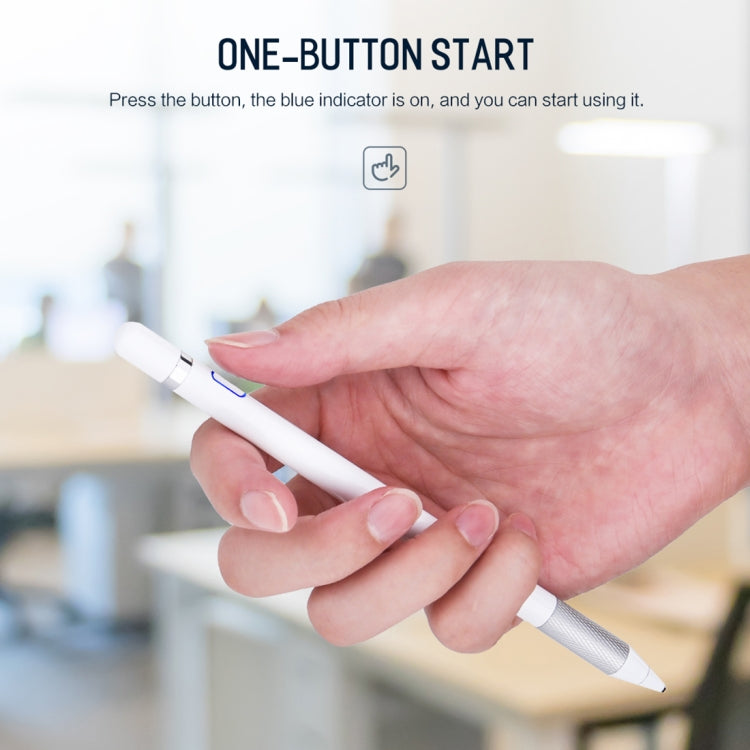 ROCK B01 Active Capacitive Pen Stylus Pen, For iPhone, iPad, Samsung, and Other Capacitive Touch Screen Smartphones or Tablet PC(White)