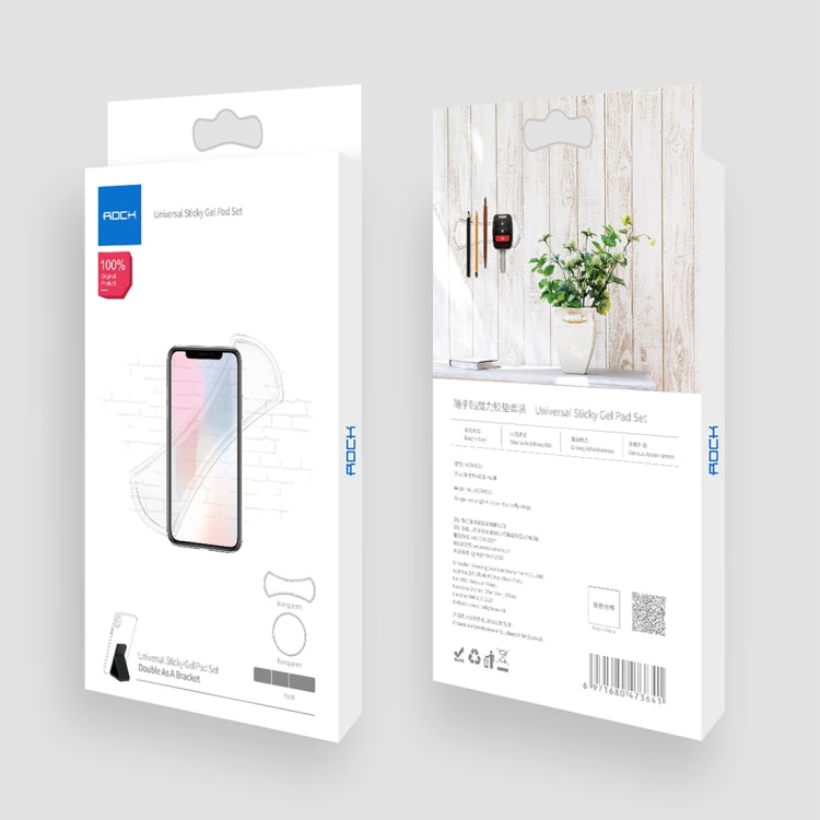 ROCK Universal Sticky Gel Pad Set Strong Adsorption Sticker for Phone / Tablet PC