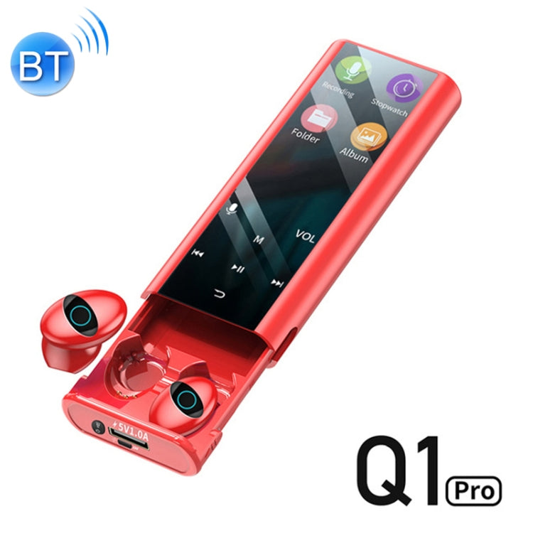Q1 Pro Multifunctional MP3 Wireless Bluetooth Earphone with LED Display & 6000mAh Charging Box, Support for Calling & Voice Assistant & Power Bank & Flashlight