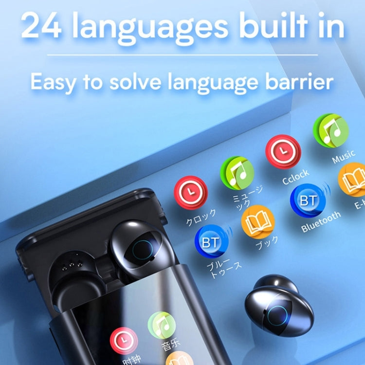 Q1 Pro Multifunctional MP3 Wireless Bluetooth Earphone with LED Display & 6000mAh Charging Box, Support for Calling & Voice Assistant & Power Bank & Flashlight