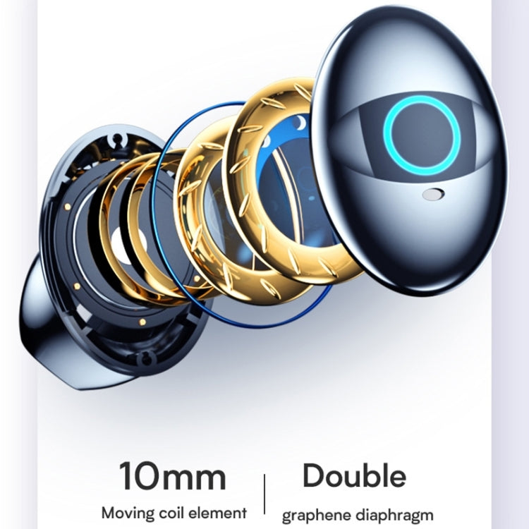 Q1 Pro Multifunctional MP3 Wireless Bluetooth Earphone with LED Display & 6000mAh Charging Box, Support for Calling & Voice Assistant & Power Bank & Flashlight