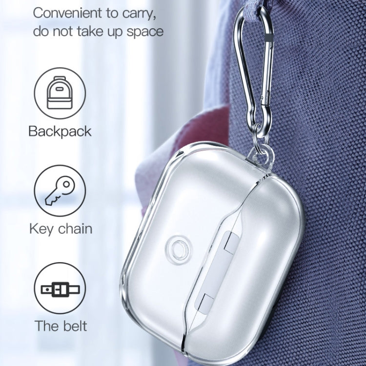 TOTUDESIGN AA-096 For AirPods Pro TPU Wireless Earphone Protective Case Cover, Split Version(Transparent)