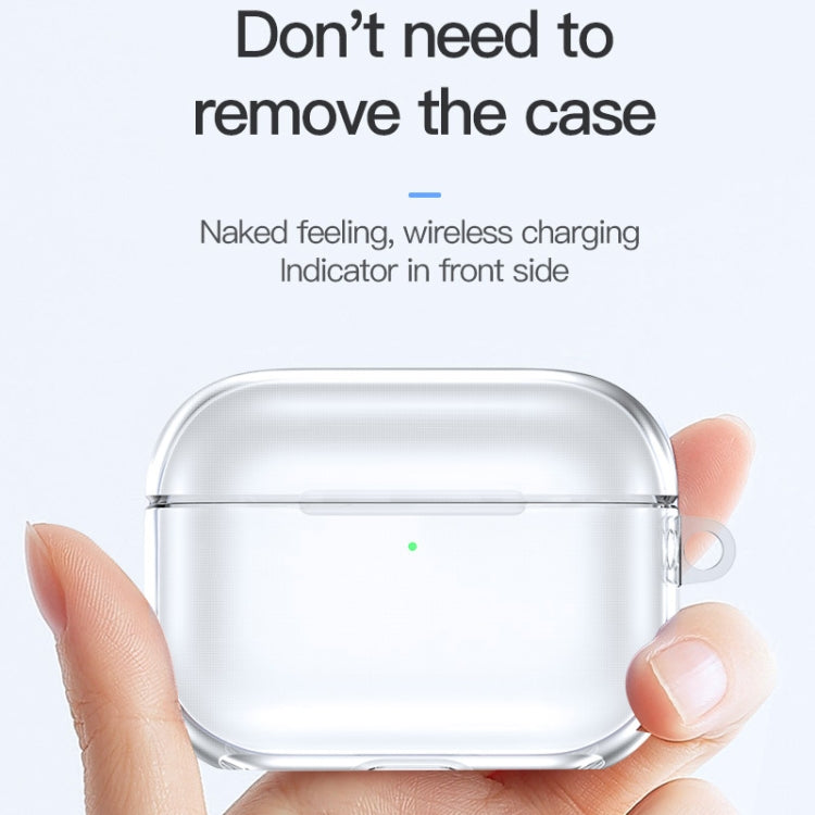 TOTUDESIGN AA-096 For AirPods Pro TPU Wireless Earphone Protective Case Cover, Split Version(Transparent)