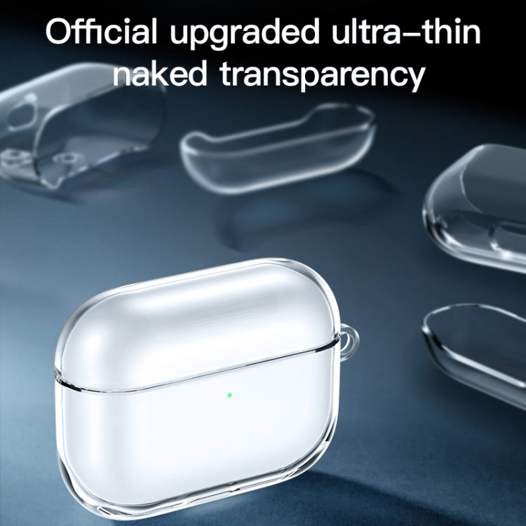 TOTUDESIGN AA-096 For AirPods Pro TPU Wireless Earphone Protective Case Cover, Split Version(Transparent)
