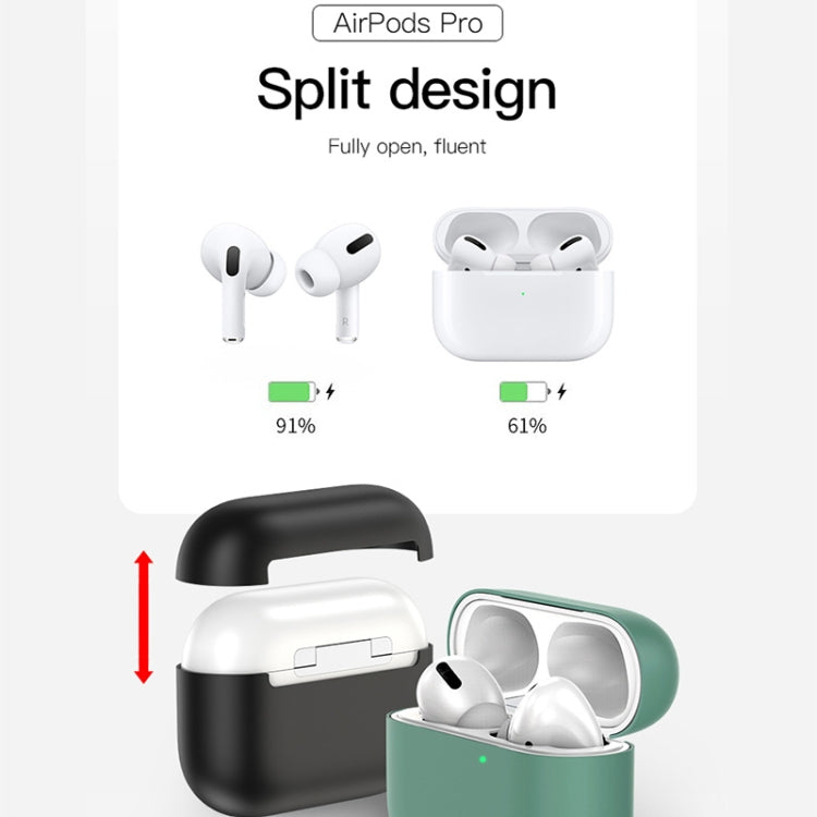 TOTUDESIGN AA-095 For AirPods Pro Silicone Wireless Earphone Protective Case Cover, Split Version