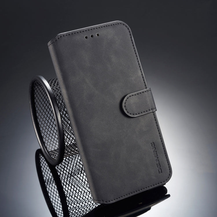 For iPhone X / XS DG.MING Retro Oil Side Horizontal Flip Case with Holder & Card Slots & Wallet