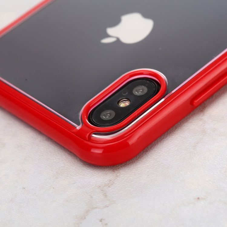 For iPhone XS Shockproof Pure Color Border TPU Protective Case