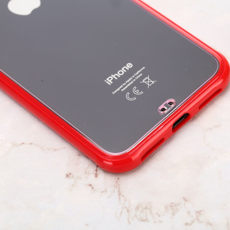 For iPhone XS Shockproof Pure Color Border TPU Protective Case