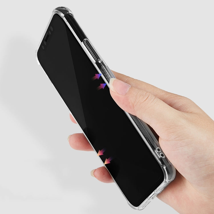 For iPhone X / XS Shockproof Ultrathin Transparent TPU Protective Case with Card Slot