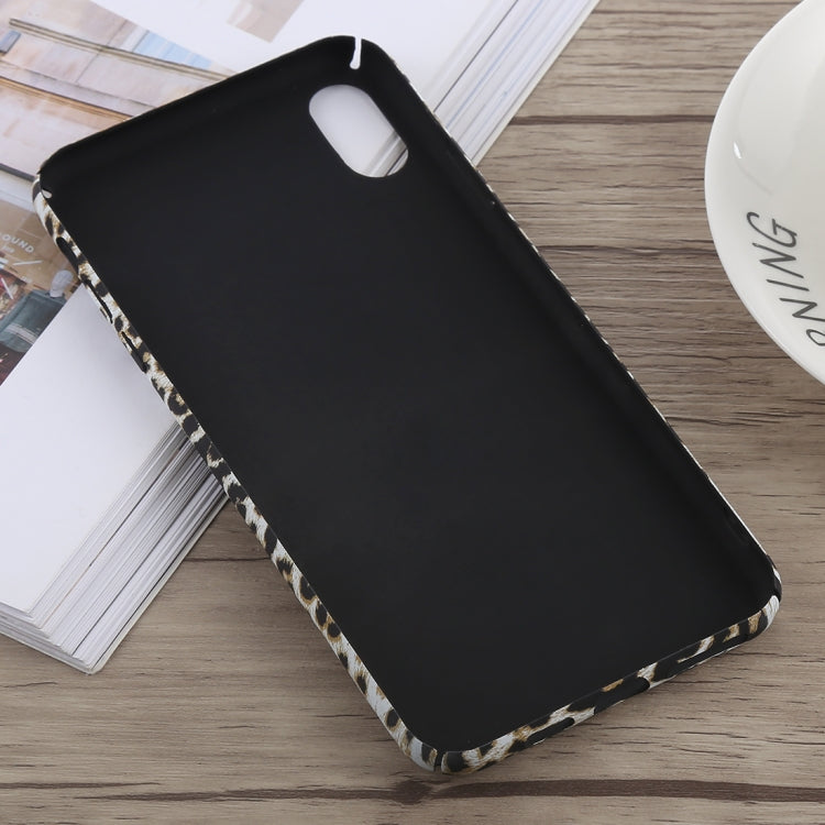 For iPhone X / XS Luminous Leopard Print PC Protective Case