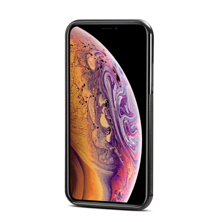 For iPhone X / XS Shockproof TPU + PU Protective Case with Holder & Card Slot