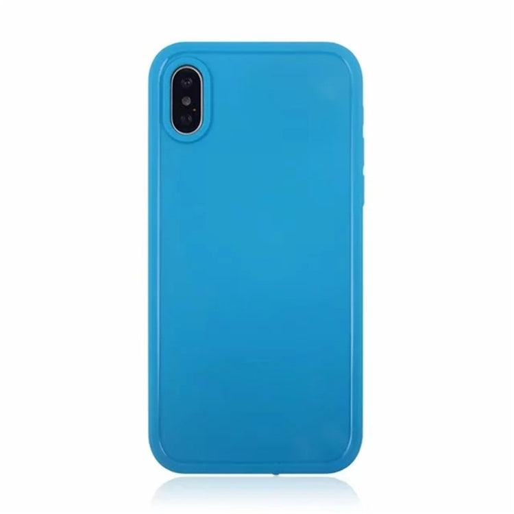 For iPhone X / XS Waterproof Pure Color Soft Protector Case